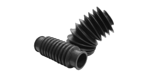 Cylindrical rubber bellows